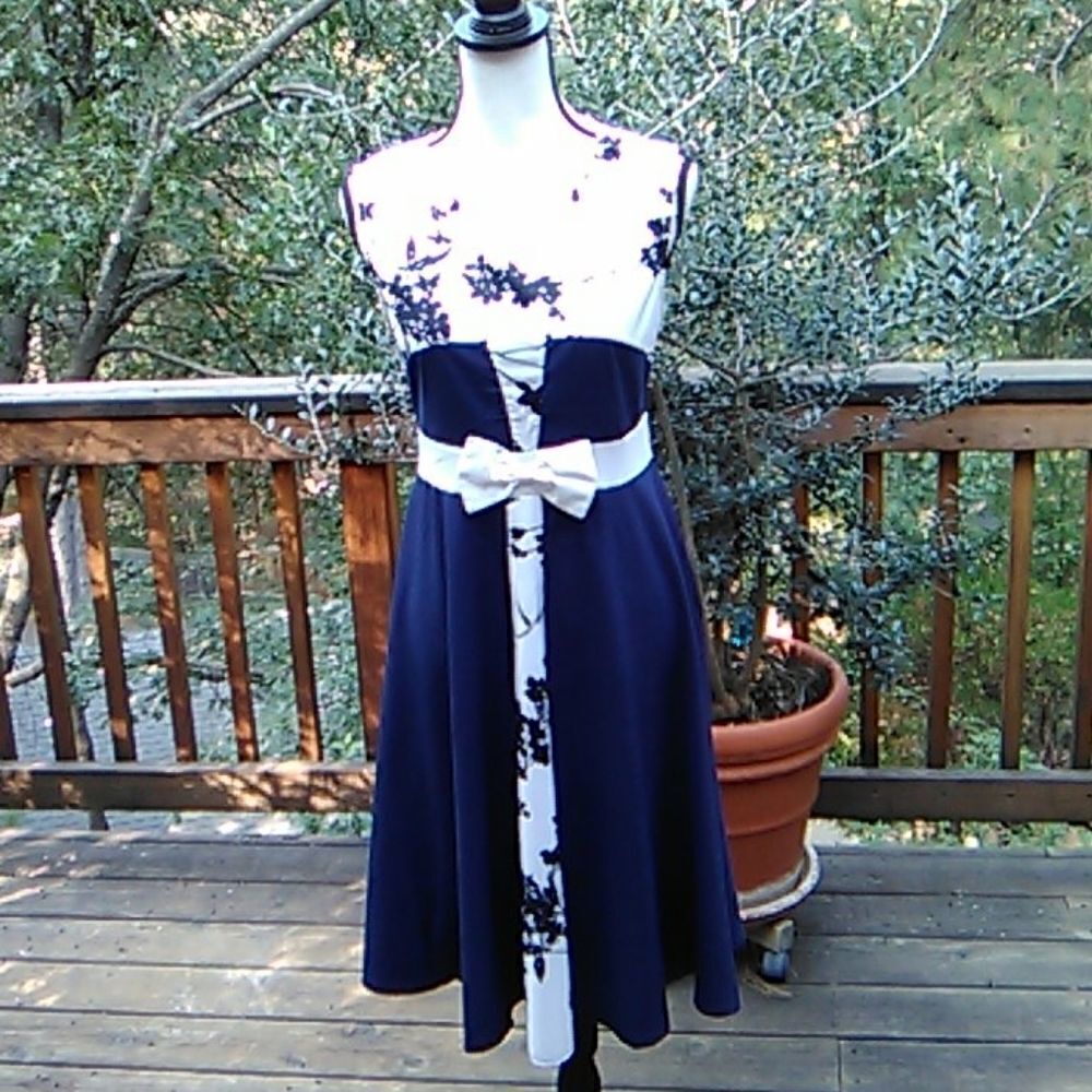 NWT Fisoul Navy Blue Dress